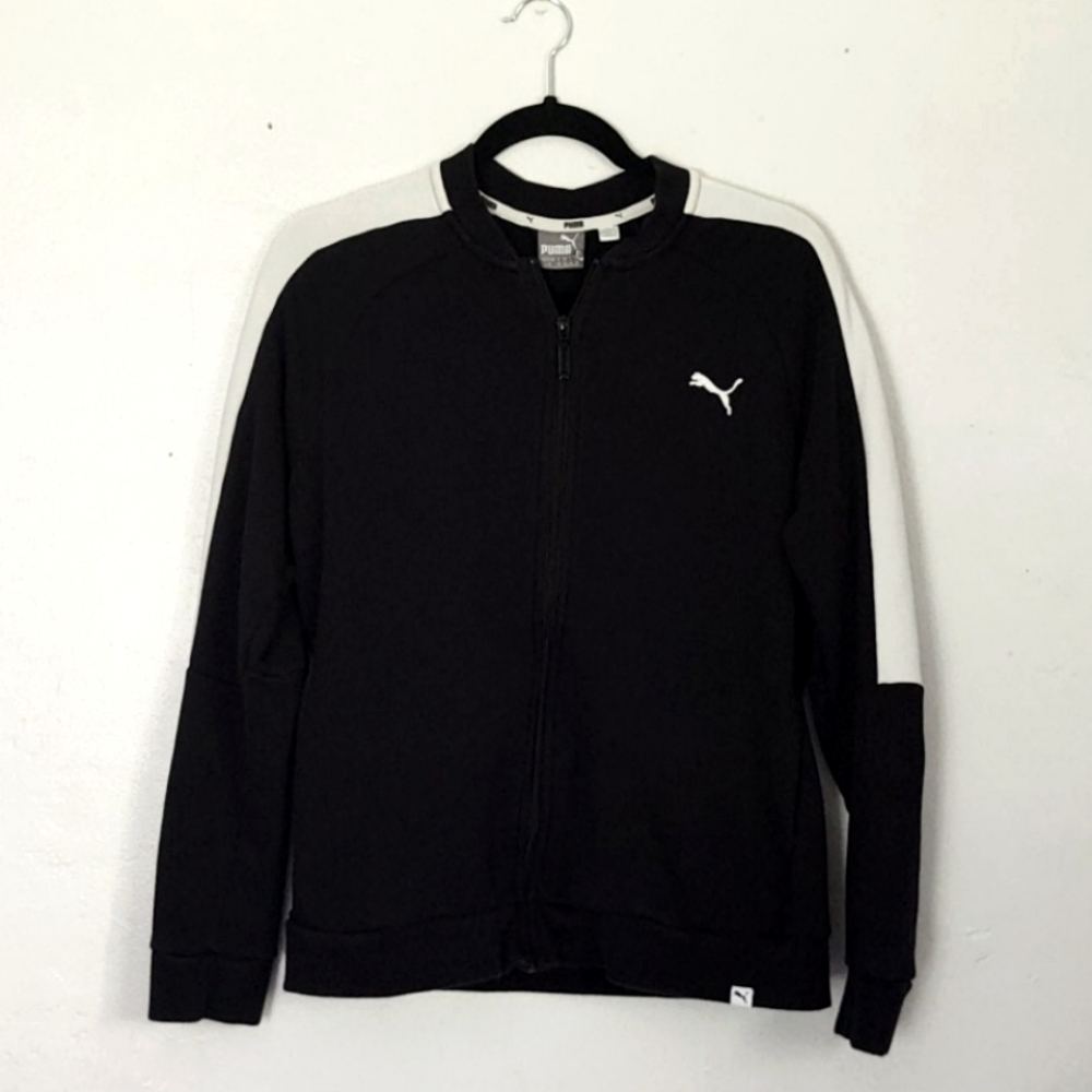 Puma zip up track sweater sz Lg women's